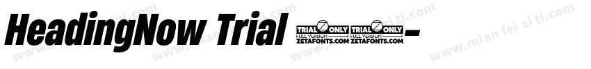 HeadingNow Trial 57字体转换